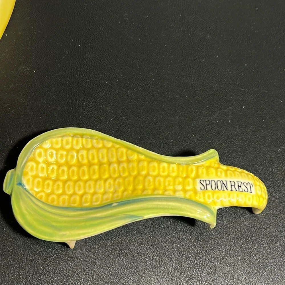 Corn Spoon Rest. Vintage. kk314
